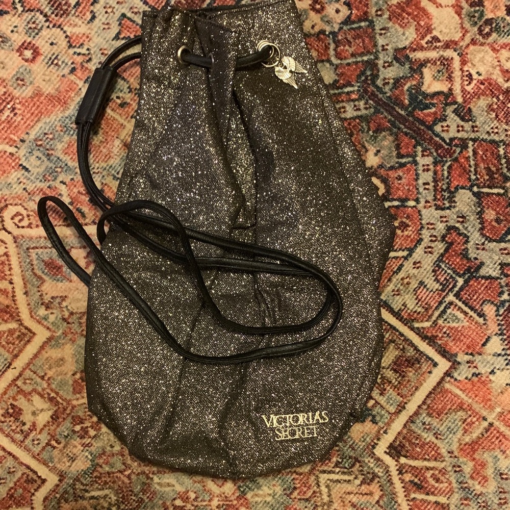 Victoria’s Secret Black and Gold Backpack, new.